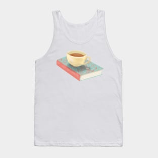 Flowery Books And Tea Tank Top